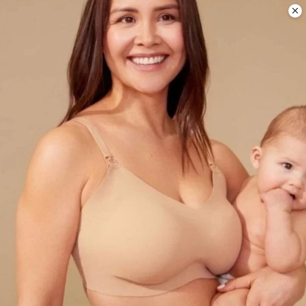 Knix Nude Seamless Leakproof Nursing Bra